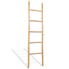 Rebrík na uteráky s 5 priečkami, bambus, 150 cm-ForU-43719