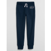 GAP 550068-01 Dětské tepláky fleece logo joggers Tmavě modrá - S