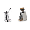La Pavoni Professional Lusso + Eureka Mignon Single Dose, White & Oak