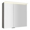Sapho LINEX galérka s LED osvetlením, 80x70x15cm, dub strieborný SPH LX080-0011