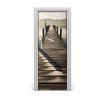 Fototapeta na dvere drevené mólo 75x205