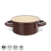 Kastrol smalt BROWN 0,6 l TM1 - ORION