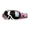 Okuliare zjazdové detské s dvojsklom Sulov Passo - biele-červené