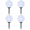 Solárne svietidlá - Svietidlá na osvetlenie dráhy, 4 ks, LED, 30 cm, s (Solárne svietidlá - Svietidlá na osvetlenie dráhy, 4 ks, LED, 30 cm, s)