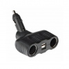 LAMPA Rozdvojka cigaretovej zásuvky +USB 12/24V