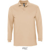 SOL's Collection Polokošile Winter II, piqué, dlouhý rukáv, pánská COT25135312003-sand L Písková