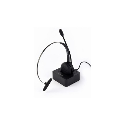 Gembird Sluchátka BTHS-M-01, vhodné pro call centra, mikrofon, Bluetooth, černá SLU051245
