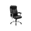 Ergonomická kancelárska stolička, výškovo nastaviteľná otočná stolička, čierna