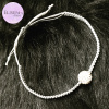 Dámský náramek ELISEN SHAMBALLA ŠEDÝ/STŘÍBRNÝ Velikost: M: 18 - 19 cm