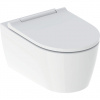 Geberit ONE - Závesné WC s doskou SoftClose, TurboFlush, matná biela/lesklý chróm 500.202.JT.1