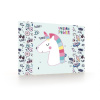 OXYBAG 5-86923 Unicorn Iconic, podložka na stôl, PVC, s bočnou záložkou, 60x40cm