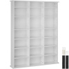 tectake 403618 regál stevie 105,5x19x136,5cm - biela matná