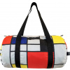 Taška LOQI Weekender Museum Piet Mondrian Composition with Red, Yellow, Blue and Black recyklovaná