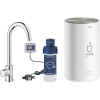 GROHE Red drezový ventil Mono s ohrevom vody a filtráciou, bojler veľkosť M, výška výtoku 240 mm, chróm, 30085001