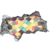 Fotoobraz diera na stenu Geometrické pozadie 95x73 cm