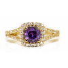 Krúžok gold 585 ametyst,cubic Zirconia, DARČEK (Krúžok gold 585 ametyst,cubic Zirconia, DARČEK)
