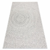 Eoshop Koberec FLAT SISAL 48832367 Kruhy, tečky krém / šedá (Velikost: 140x200 cm)