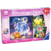 Ravensburger - Puzzle 3x49 Princezné Disney