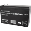 multipower MP7-12B 144799 olovený akumulátor 12 V 7 Ah olovený so skleneným rúnom (š x v x h) 65 x 102 x 151 mm plochý konektor 6,35 mm bezúdržbová,; 144799