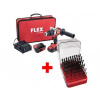 PD 2G 18.0-EC FS55 2-rychlostní aku-vrtačka s příklepem + 2x akumulátor 5.0Ah FLEX + Sada vrtáků 91-dílná 1,00-10,00x0,1mm 221121RNHSS - SET-FX-500356-II22