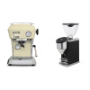 Ascaso Dream ONE, Sweet Cream + Rocket Espresso FAUSTINO 3.1, black