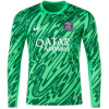Nike Paris Saint Germain Long Sleeve Goalkeeper Shirt 2024 2025 Adults Green XL