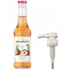 Barmanský sirup MONIN Peach BROSKYŇA 250 ml + Pumpička
