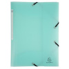 Doska s gumičkou, PP, A4, EXACOMPTA Chromaline Pastel, zelená