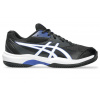 Juniorská obuv Asics Gel-Game GS Clay/OC - black/white - Čierny (32,5)