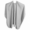DUKO-EXIM DUKO 596 Veľká biela kadernícka Barber pláštenka - pruhovaná 145x150cm
