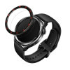 kwmobile Ochranný Bezel Ring kompatibilní s Xiaomi Watch S4 /Watch S4 eSIM / Watch S3 - Aluminum Ring for Smart Watches - černá / červená