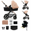 Multifunkčný Kočík 4v1 Kinderkraft MOOV 2 Autosedačka Základňa MINK PRO Béžový