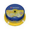 1x25 Verbatim DVD+RW 4,7GB 4x Speed, matt silver