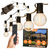 Záhradná girlanda Smartled 20 m, 36 LED žiaroviek, teplá biela, IP65