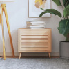 Vidaxl Lištové dvere 4 ks masívne borovicové drevo 39,5 x 59,4 cm
