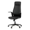 Kancelářské křeslo, synchronní mechanismus, černá ekokůže, KA-T8325 BK