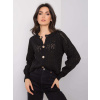 Čierny sveter na gombíky TW-SW-BI-591.60-black ONE SIZE