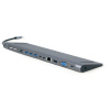 GEMBIRD Dokovacia stanica USB-C 9v1 A-CM-COMBO9-01