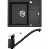 Set Sinks (dřez Linea 600 XC Granblack 30 + baterie Pronto Granblack 30) LIN30PRGR30
