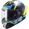 LS2 FF805 THUNDER C RACING1 GL.BLUE HV YELLOW - 2XL