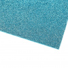Pro Háčkování Pěnová guma s glitry samolepicí 20x30 modrá tyrkys, 2 ks
