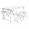 Set kemping BILBAO stôl Al + 4 stoličky
