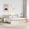 vidaXL Posteľný rám s čelom 180x200 cm borovicový masív 3306742