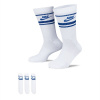 Nike Sportswear Dri-FIT Everyday Essential Crew Socks (3 Pairs) White/Royal 8-11(L)
