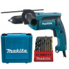 Makita elektronická príklepová vŕtačka so sadou vrtákov (9 ks) HP1641K1X