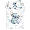 Jerry Fabrics Povlečení do postýlky Lilo and Stitch Ohana White baby 100x135, 40x60 cm