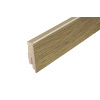 AP34/1 soklová lišta TYP 06 ACARA, MDF + fólia Dub Rustic, 60 mm, 13 mm, 2,7 m