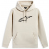 mikina AGELESS HOODIE 3, ALPINESTARS (bílá off white/černá, vel. S)