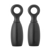 Bloomingville Drevená soľnička a korenička MARTIM V.21cm SET/2ks čierna