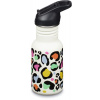 KLEAN KANTEEN Kid Classic Narrow 355 ml (w/ Flip Seal Sport) - Leopard print